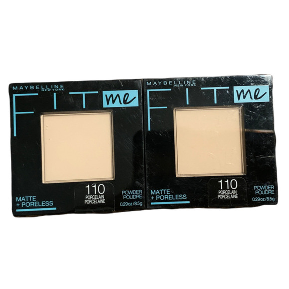 2 PACK Maybelline NY Fit Me Matte + Poreless Powder Makeup Porcelain 0.29 Oz - Picture 1 of 3